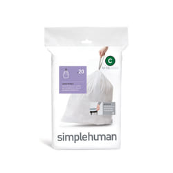 simplehuman CW0162 trash bag 10 L White 20 pc(s)