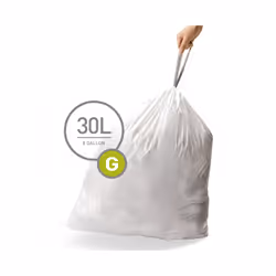 simplehuman CW0257 plastic bag White 60 pc(s)