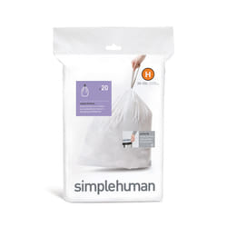simplehuman CW0168 trash bag 30 L White 20 pc(s)