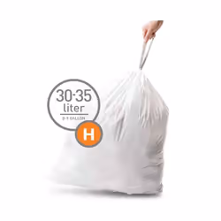 simplehuman CW0168 trash bag 30 L White 20 pc(s)