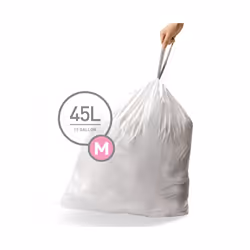 simplehuman CW0179, 45 L, White, 50 pc(s)