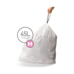 simplehuman CW0179 trash bag 45 L White 50 pc(s)