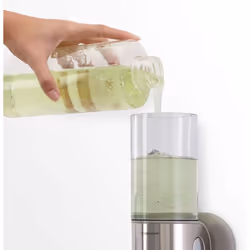 BT1034 444ml Single Wall Mounted Soap Dispenser Pump for Soap, Shampoo, Conditioner, Shower Gel, Suitable for Bathroom, Easy to Install, Rustproof,