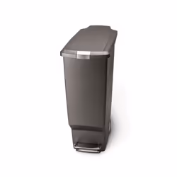 simplehuman CW1363, 40 L, Rectangular, Plastic, Grey, Plastic, Pedal