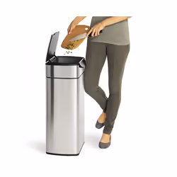 simplehuman CW2015 trash can 30 L Rectangular Stainless steel