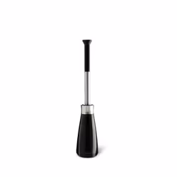 simplehuman BT1084, Toilet brush & holder, Black, Stainless steel, Plastic, Stainless steel, 186 mm, 94 mm