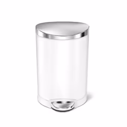 simplehuman CW1835CB, 6 L, Other, Stainless steel, Stainless steel, White, Pedal, 236 mm