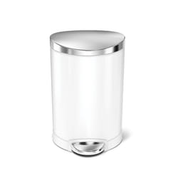 simplehuman CW1835CB 6 L Other Stainless steel Stainless steel, White