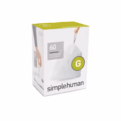 simplehuman CW0257, 30 L, White, Plastic, 708 mm, 444 mm, 60 pc(s)