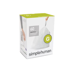 simplehuman CW0257 trash bag 30 L White 60 pc(s)