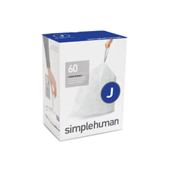 simplehuman CW0259 trash bag 45 L White 60 pc(s)