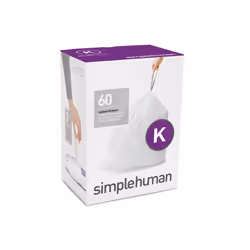 simplehuman CW0260, 45 L, White, Plastic, 708 mm, 619 mm, 60 pc(s)