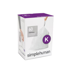 simplehuman CW0260 trash bag 45 L White 60 pc(s)