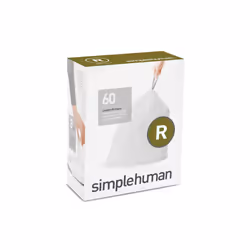 simplehuman CW0253, 10 L, White, Plastic, 454 mm, 419 mm, 60 pc(s)
