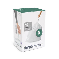 simplehuman CW0272 trash bag 80 L White 60 pc(s)