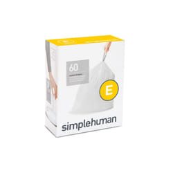 simplehuman CW0255 trash bag 20 L White 60 pc(s)