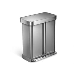 simplehuman CW2025 trash can 58 L Rectangular Stainless steel