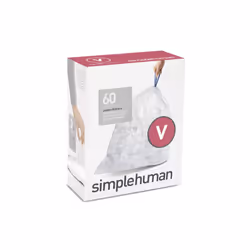 simplehuman CW0277, 18 L, Transparent, Plastic, 708 mm, 373 mm, 60 pc(s)