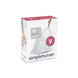 simplehuman CW0277 trash bag 18 L Transparent 60 pc(s)