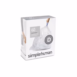simplehuman CW0278, 20 L, Transparent, Plastic, 708 mm, 401 mm, 60 pc(s)