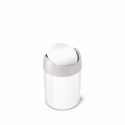 simplehuman CW2079, 1.5 L, Round, Plastic, Steel, White, Manual, 12.7 cm
