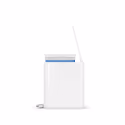 simplehuman slim step can 5 L Rectangular Stainless steel White