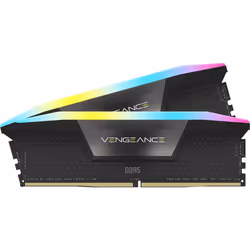 Corsair Vengeance RGB CMH64GX5M2B6000C40, 64 GB, 2 x 32 GB, DDR5, 6000 MHz, 288-pin DIMM, Black
