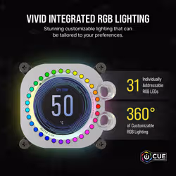 Corsair iCUE XC7 RGB ELITE LCD Water block - Additional view 4