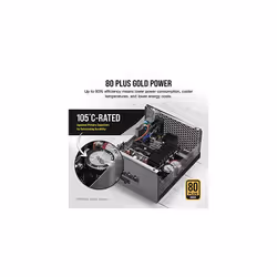 Corsair RM750x 80 PLUS Gold Fully Modular ATX 750 Watt Power Supply (135 mm Magnetic Levitation Fan, Wide Compatibility, Reliabile Japanese Capac