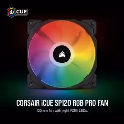 Corsair CO-9050093-WW computer cooling system Computer case Fan 12 cm Black, Grey