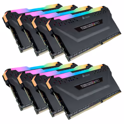 Corsair Vengeance RGB Pro CMW256GX4M8E3200C16, 256 GB, 8 x 32 GB, DDR4, 3200 MHz, 288-pin DIMM