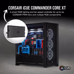 Corsair iCUE Commander Core XT fan speed controller 6 channels Black - Additional view 7