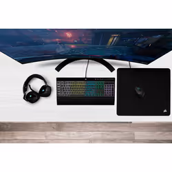 Corsair K55 RGB PRO keyboard Gaming USB AZERTY French Black - Additional view 2