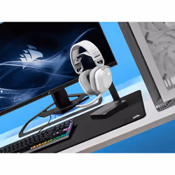 Corsair HS80 RGB Headset over-ear gaming wireless White - Additional view 6