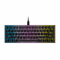 Corsair K65 RGB Mini, Wired, USB, Mechanical, QWERTY, RGB LED, Black