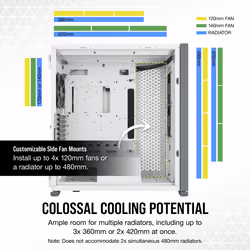 Corsair 7000D AIRFLOW Full Tower White - Additional view 4