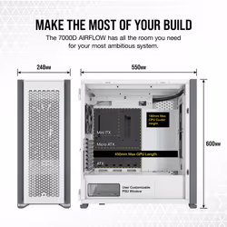 Corsair 7000D AIRFLOW Full Tower White - Additional view 5