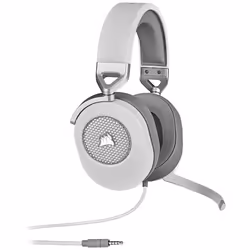 Corsair HS65, Wired, Gaming, 20 - 20000 Hz, 282 g, Headset, White
