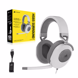 Corsair HS65 SURROUND Headset Wired Handheld Gaming White - Additional view 4