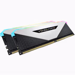 Corsair Vengeance RGB CMN16GX4M2Z3600C18W, 16 GB, 2 x 8 GB, DDR4, 3600 MHz, 288-pin DIMM, White