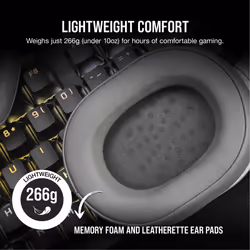 Corsair HS55 WIRELESS Headset Head-band Gaming Bluetooth White - Additional view 7