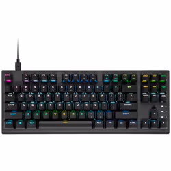 Corsair K60 PRO TKL, Wired, USB, Opto-mechanical key switch, QWERTY, RGB LED, Black