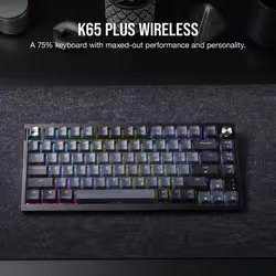 Corsair K65 PLUS WIRELESS keyboard Gaming RF Wireless UK English Black, Grey - Additional view 2