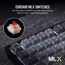 Corsair K65 PLUS WIRELESS keyboard Gaming RF Wireless UK English Black, Grey - Additional view 4