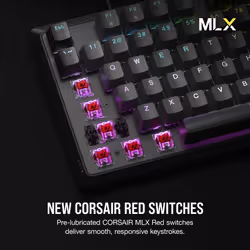 Corsair K70 CORE RGB keyboard Gaming USB AZERTY French Grey - Additional view 3