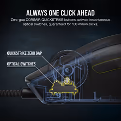 Corsair M75 Lightweight RGB mouse Gaming USB Type-A Optical 26000 DPI - Additional view 5