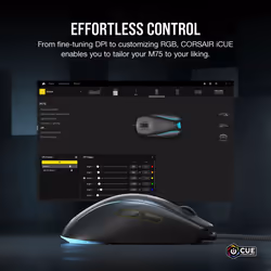Corsair M75 Lightweight RGB mouse Gaming USB Type-A Optical 26000 DPI - Additional view 7
