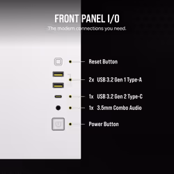 Corsair 2500D AIRFLOW Midi Tower White - Additional view 8