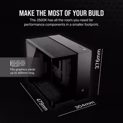 Corsair 2500X Midi Tower Black - Additional view 6