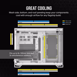 Corsair 2500X Midi Tower White - Additional view 8